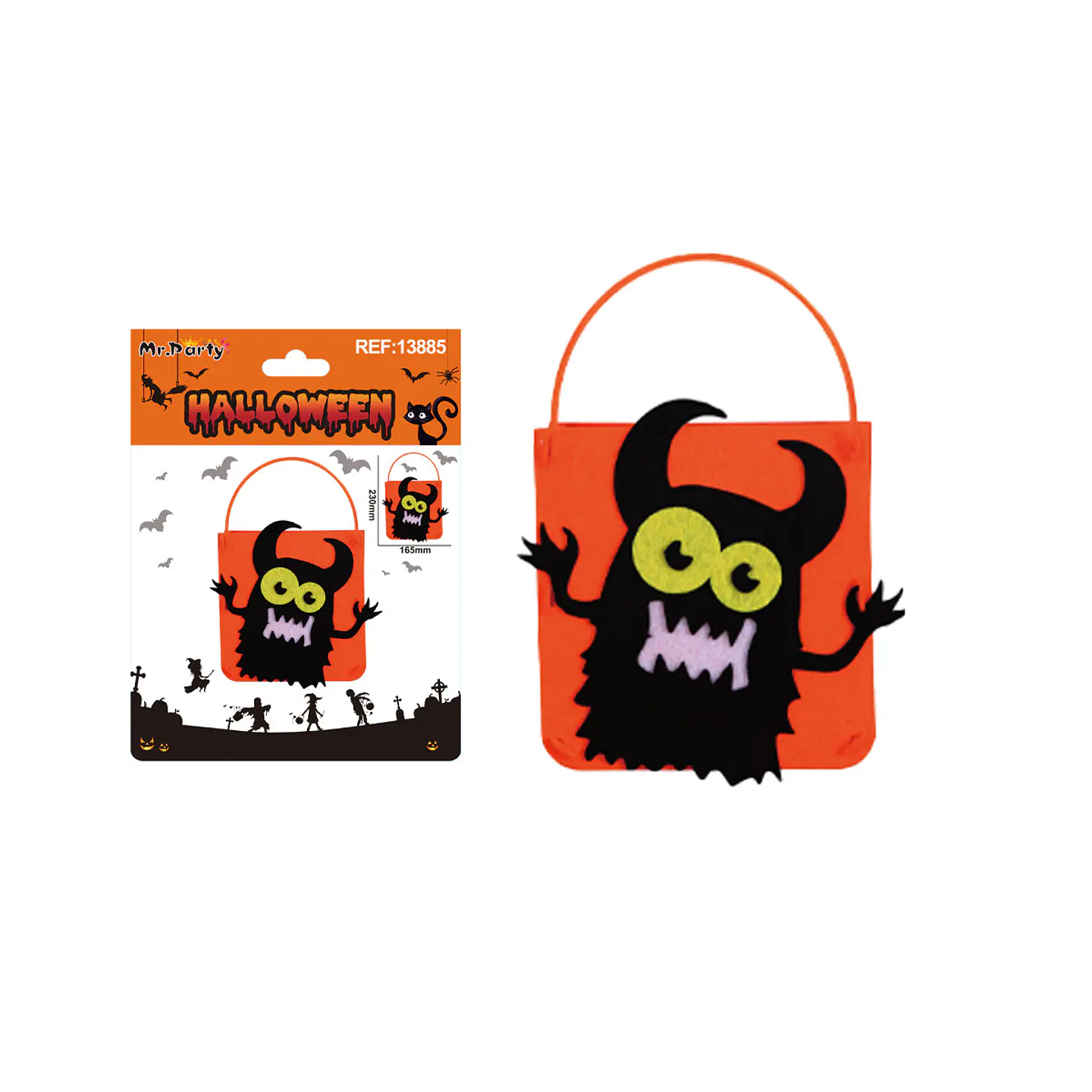 Bolsa para dulces DIY Halloween 19*25cm 1
