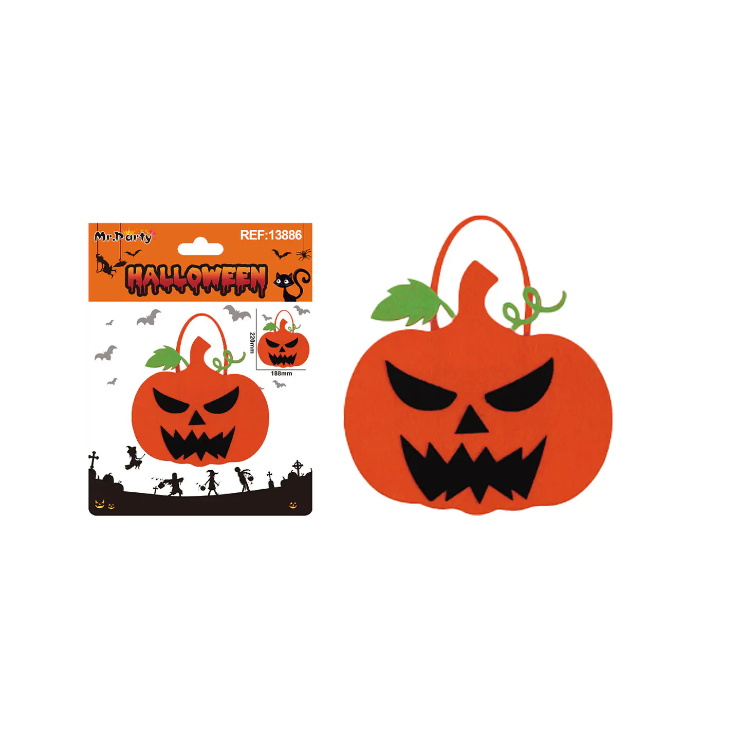 Bolsa para dulces DIY Halloween 19*25cm 1