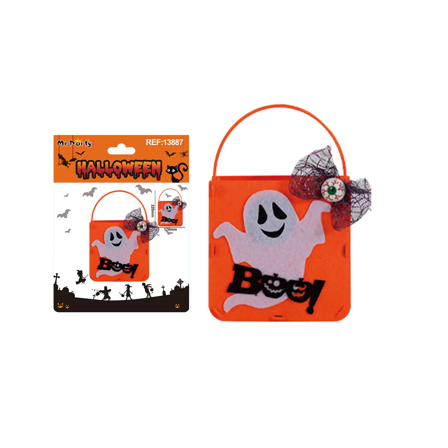 Bolsa para dulces DIY Halloween 19*25cm 1