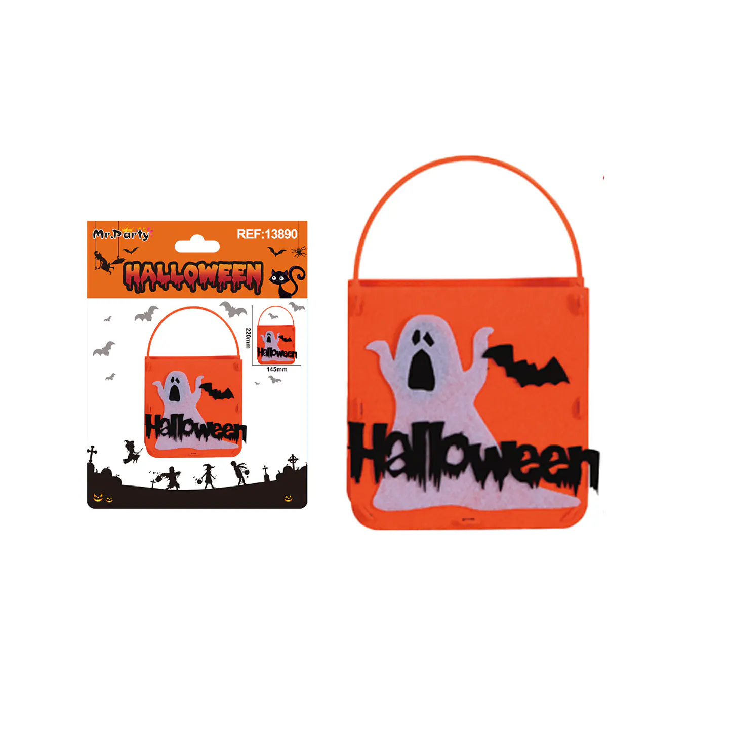 Bolsa para dulces DIY Halloween 19*25cm 1