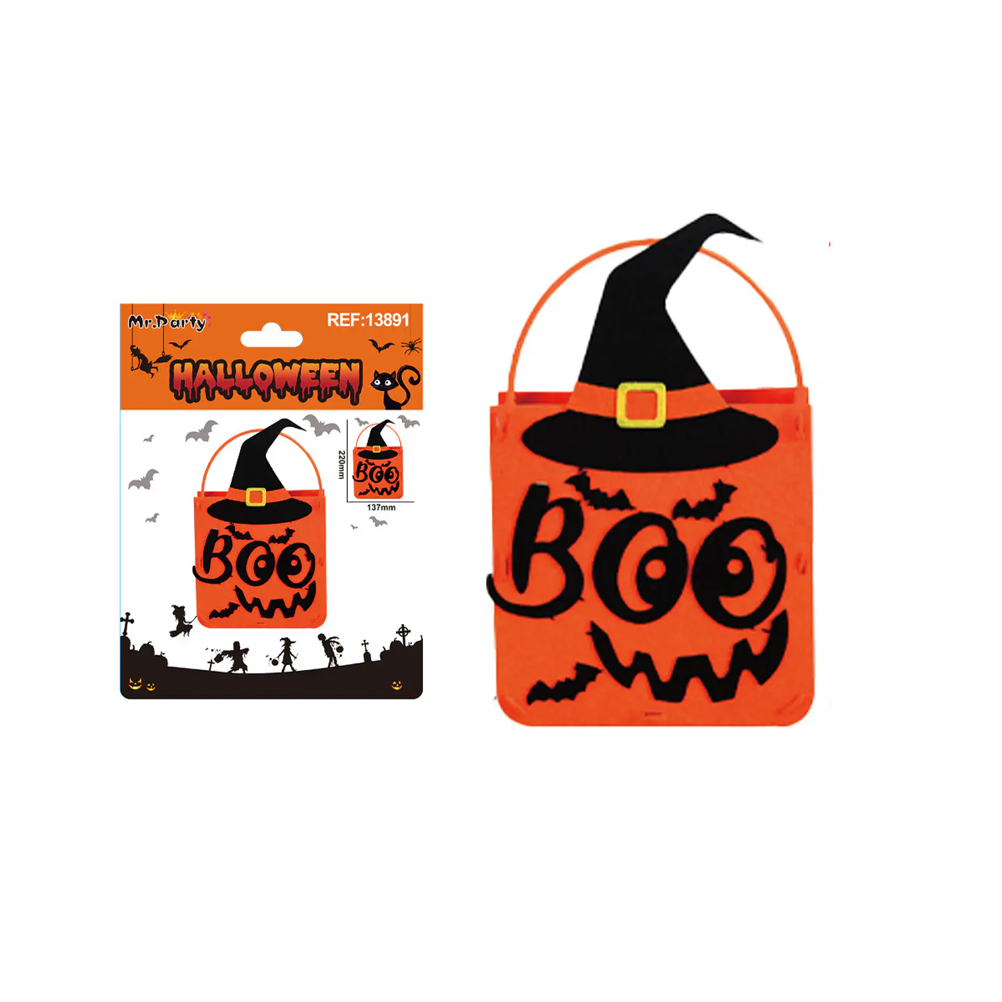 Bolsa para dulces DIY Halloween 19*25cm 1