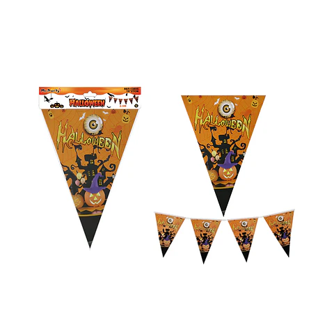 Guirnalda banderín triangular Halloween 2.5M