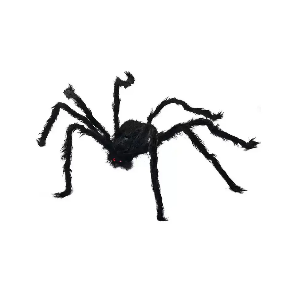 Araña negra Halloween 125cm 1