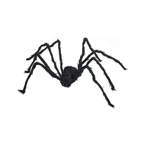 Araña negra Halloween 150cm