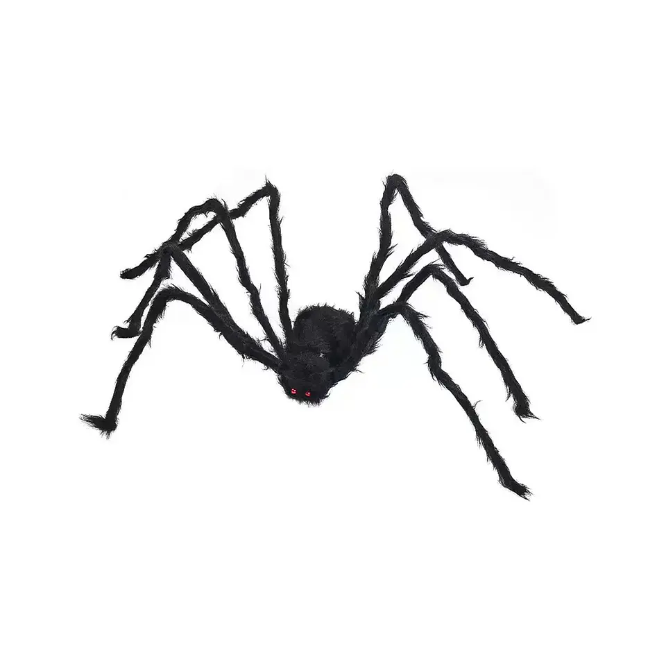 Araña negra Halloween 150cm 1