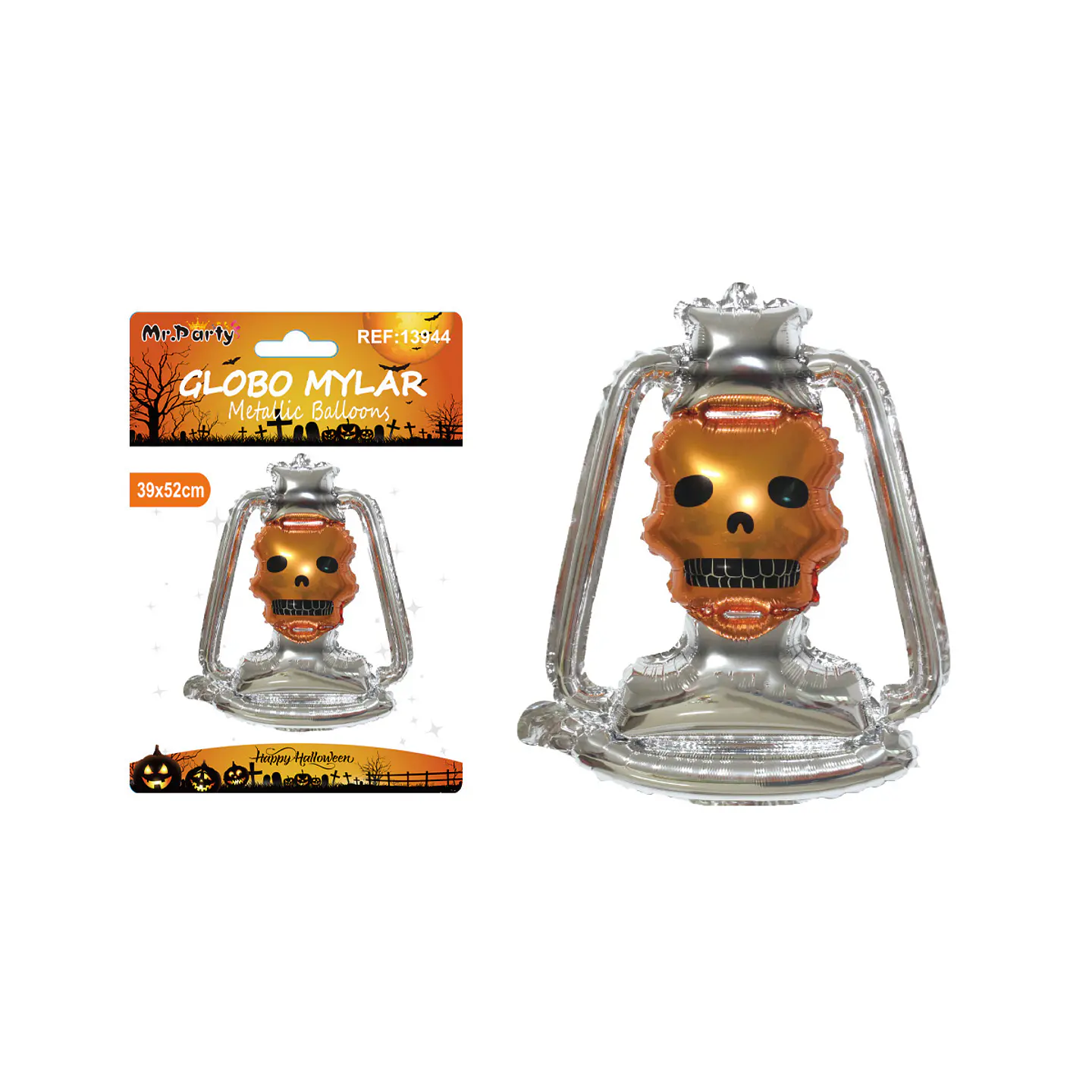 Globo mylar metálico de Halloween 52*39cm 1