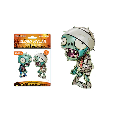 Globo mylar metálico zombi de Halloween 48*90cm Diseño Aleatorio 