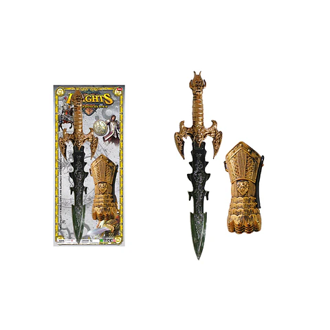Espada y protector brazo Halloween