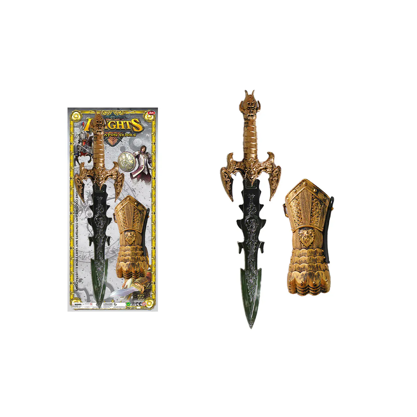 Espada y protector brazo Halloween 1