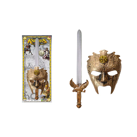 Espada y máscara de Halloween
