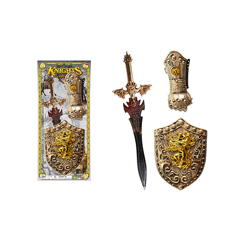 Set de espada, escudo y protector brazo Halloween