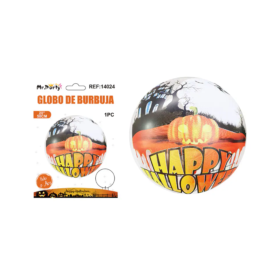 Globo burbuja de Halloween 50cm 1