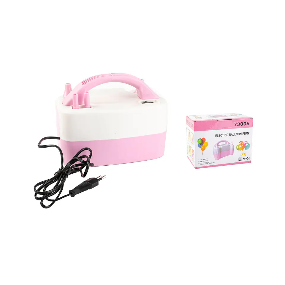 Inflador eléctrico rosado de globos 220V 1