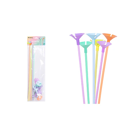Varillas para globos color pastel surtidos 42cm 12pcs