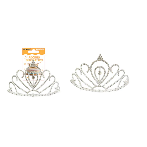 Corona de princesa aleación diamantes 13*7.8cm
