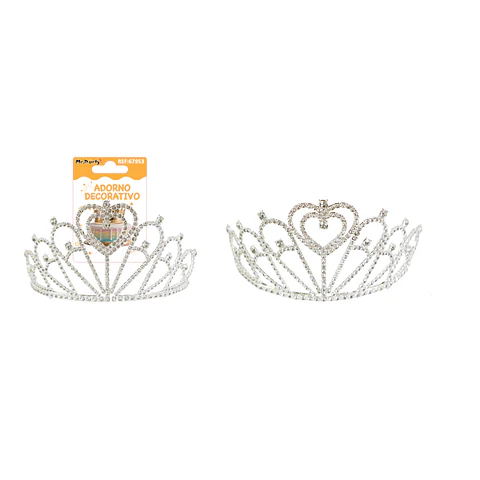Corona de princesa aleación diamantes 12.5*7cm