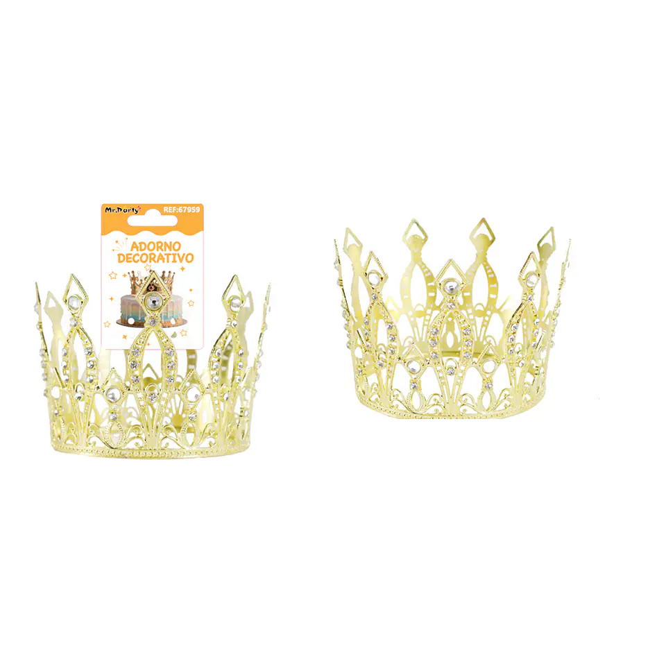 Corona de princesa aleación diamantes 11*9.5*13.5cm 1