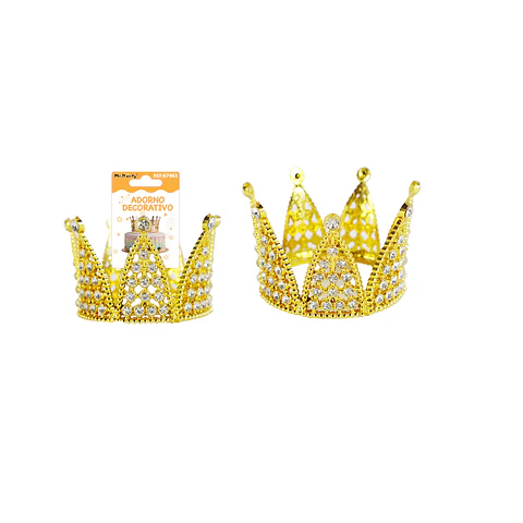 Corona de princesa plástico diamantes 8*5.5*10cm