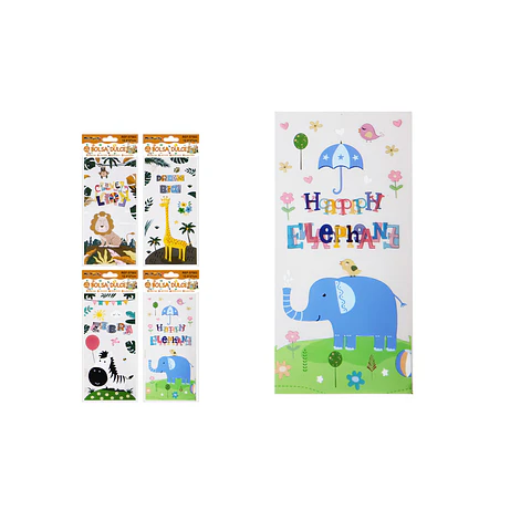 Bolsa para dulces zoológico 12.5*27cm 12pcs Diseño Aleatorio