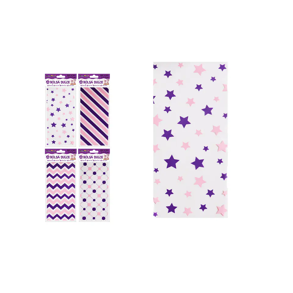 Bolsa para dulces geométrico 12.5*27cm 12pcs Diseño Aleatorio 1