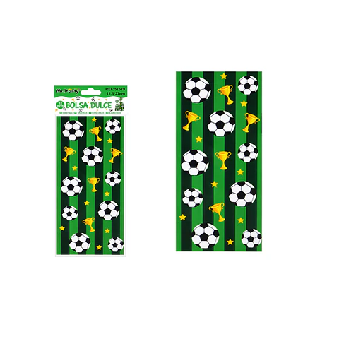 Bolsa para dulces fútbol 12.5*27cm 12pcs
