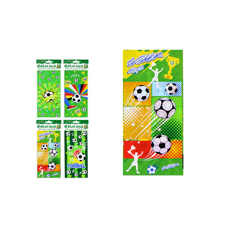 Bolsa para dulces fútbol 12.5*27cm 12pcs