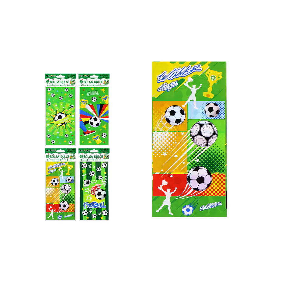 Bolsa para dulces fútbol 12.5*27cm 12pcs 1
