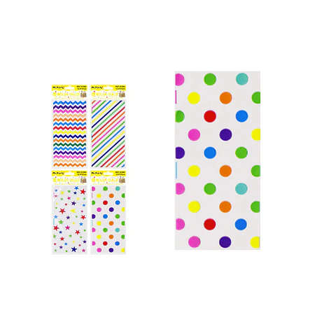 Bolsa para dulces geométrico 12.5*27cm 12pcs Diseño Aleatorio