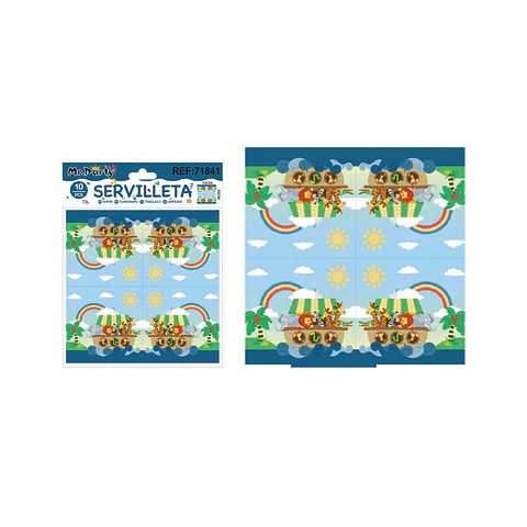 Servilletas de circo 33*33cm 10pcs