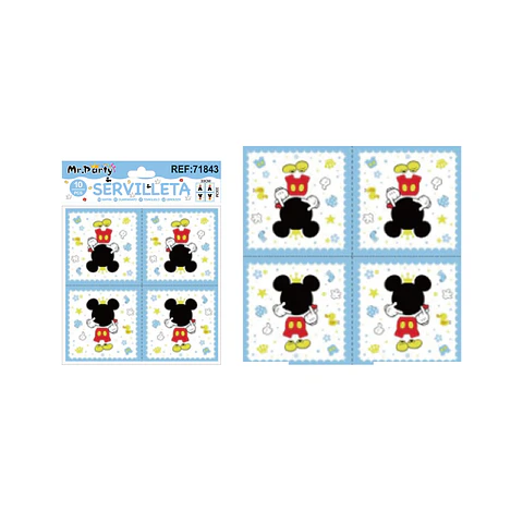 Servilletas de Mickey 33*33cm 10pcs