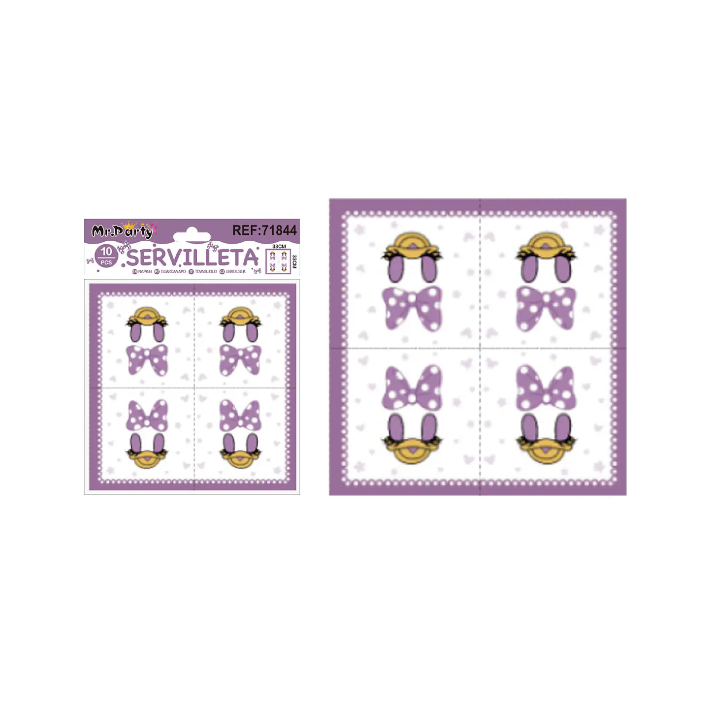 Servilletas con Minnie 33*33cm 10pcs 1