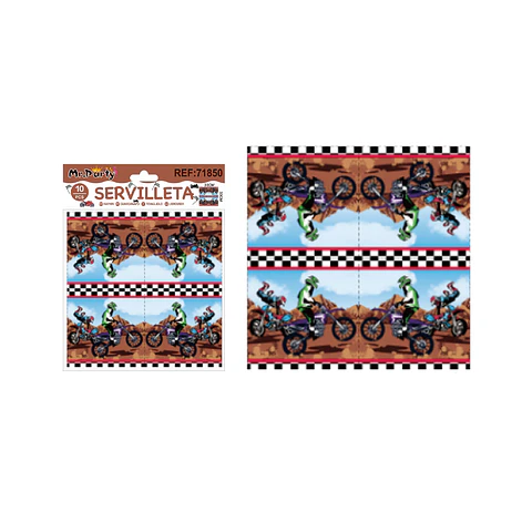 Servilletas de motocicleta 33*33cm 10pcs