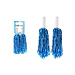 Pompones porrista celeste holográfico 2pcs - Miniatura 2