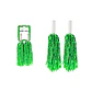 Pompones porrista verde holográfico 2pcs - Miniatura 2