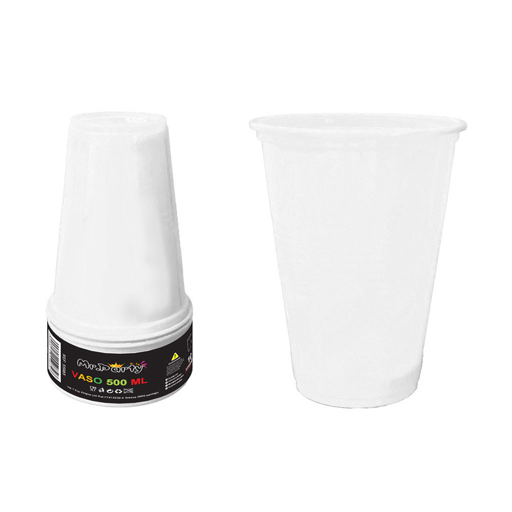 Vasos de plásticos transparente 500ML 10pcs