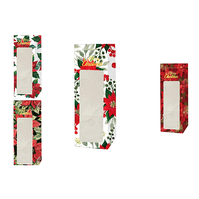 Bolsa de regalo de Navidad 36x12.5x8.5cm 12pcs Diseño Aleatorio 