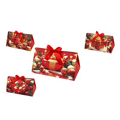 Bolsa de regalo de Navidad 15.5x27x14cm 12pcs Diseño Aleatorio