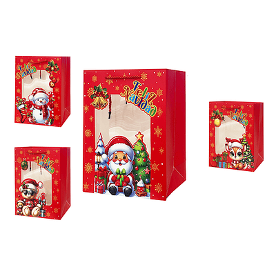 Bolsa de regalo de Navidad 40x30x12cm 12pcs Diseño Aleatorio