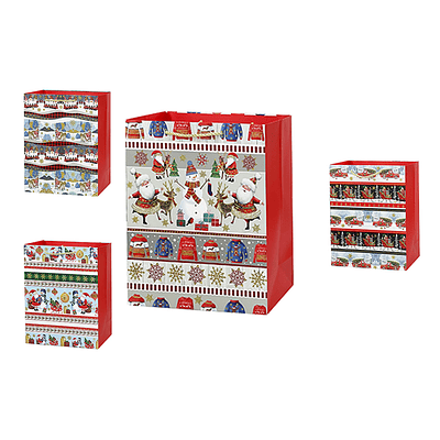 Bolsa de regalo de Navidad 40x30x12cm 12pcs Diseño Aleatorio