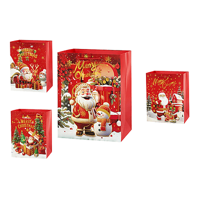 Bolsa de regalo de Navidad 40x30x12cm 12pcs Diseño Aleatorio