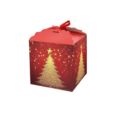 Caja de regalo de Navidad 22x22x22cm 12pcs Diseño Aleatorio
