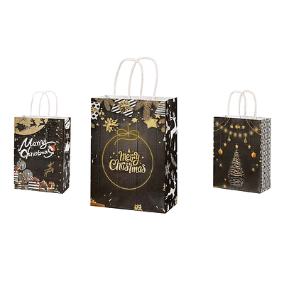 Bolsa de regalo Navidad 33x26x12 12pcs Diseño Aleatorio
