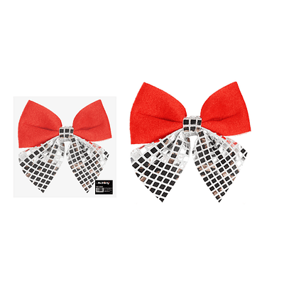 Lazo decorativo navideño 17x19x8cm