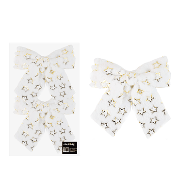 Lazo decorativo navideño 14x16x6cm 2pcs