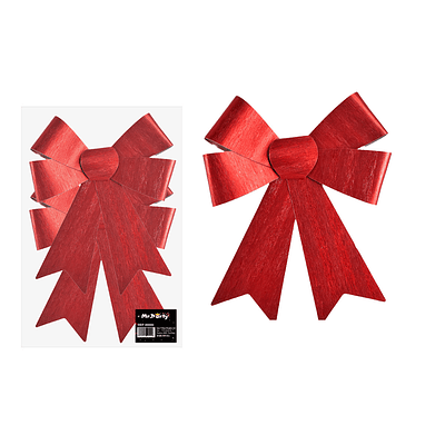 Lazo decorativo navideño 14x17cm 2pcs