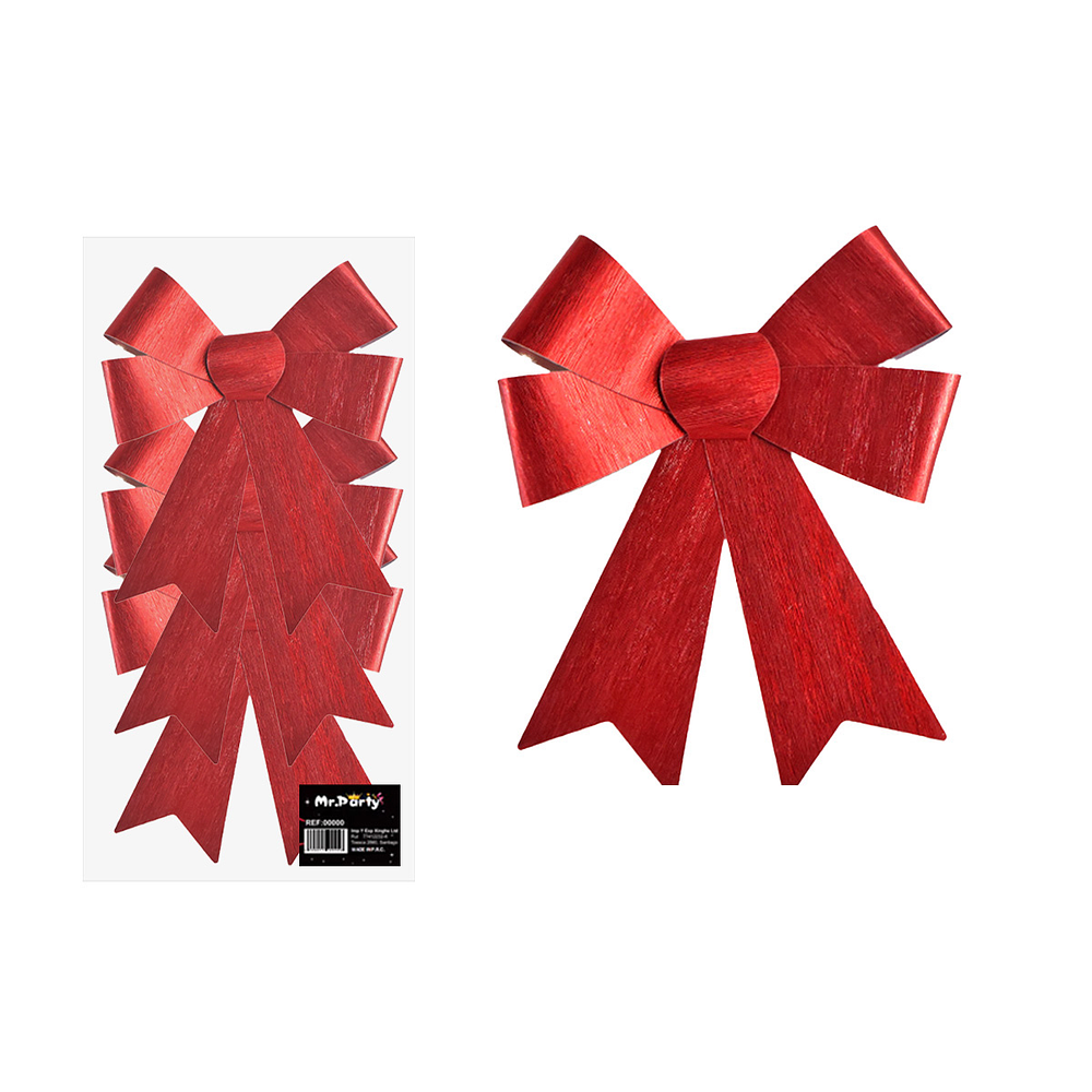 Lazo decorativo navideño 10x12cm 2pcs