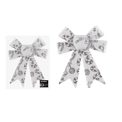 Lazo decorativo navideño 20x25cm