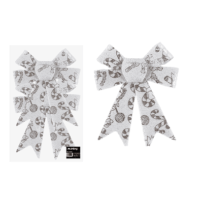 Lazo decorativo navideño 14x17cm 2pcs