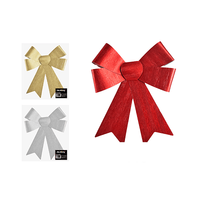 Lazo decorativo navideño 20x25cm Color Aleatorio