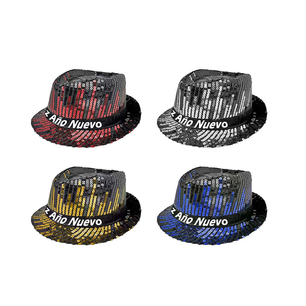 Sombrero de lentejuelas Año Nuevo Color Aleatorio